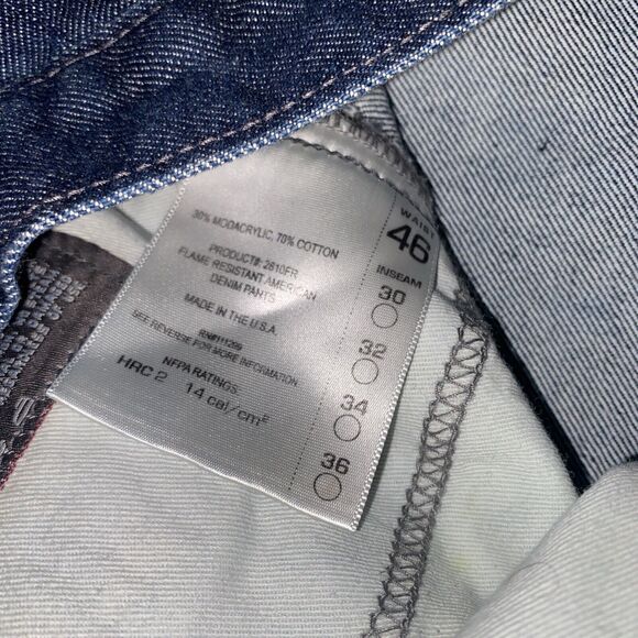 Benchmark Flame Resistant Jeans HRC2 Men’s Work Pants Size 46x35 - Picture 3 of 6